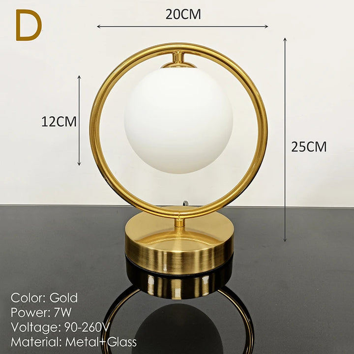 Nordic Glass Ball Desk Lamp
