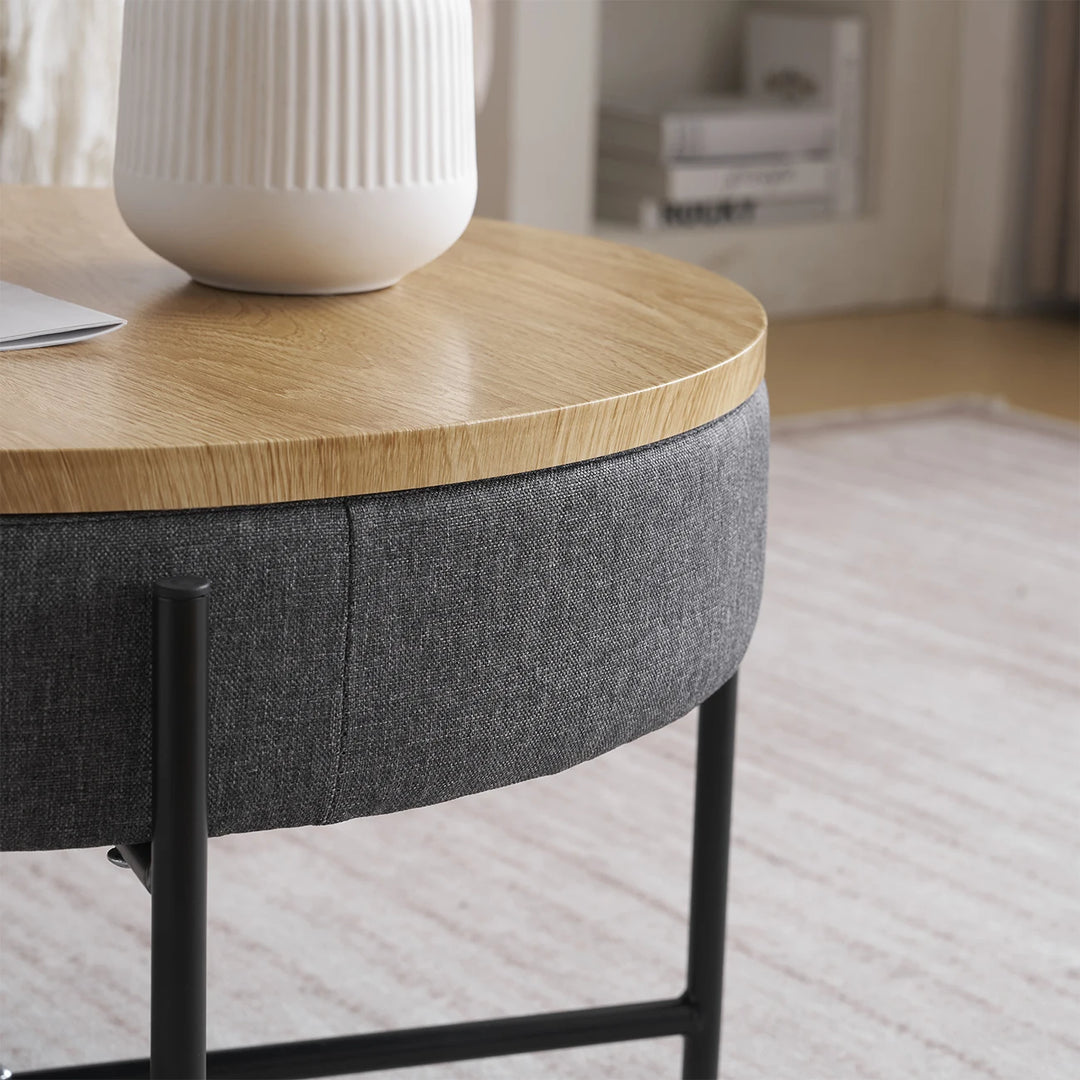 Round Storage Coffee Table