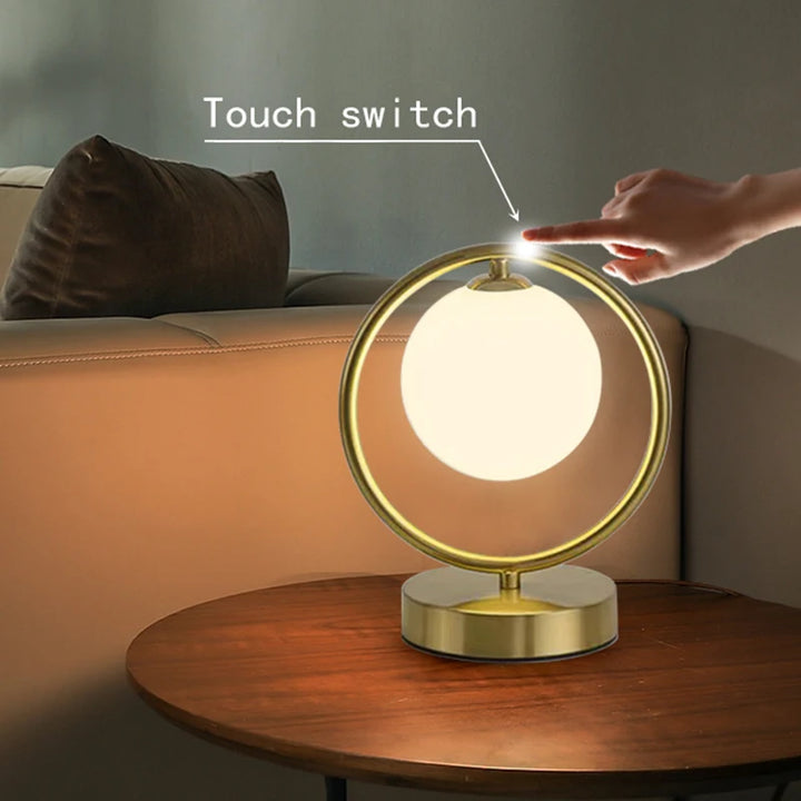 Nordic Glass Ball Desk Lamp