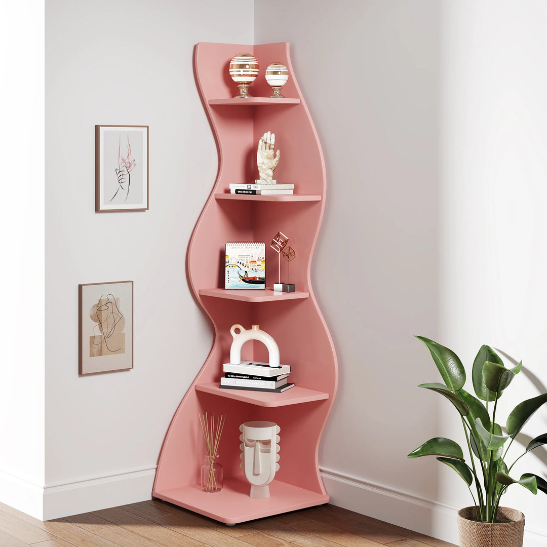 Modern 5-Tier Corner Shelf