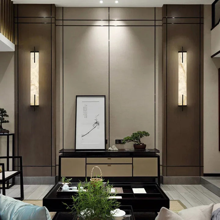 Nordic Minimalist Marble-Style Wall Light