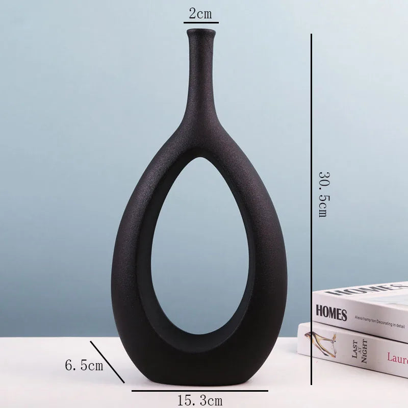 Ceramic Hollow Nordic Table Vase