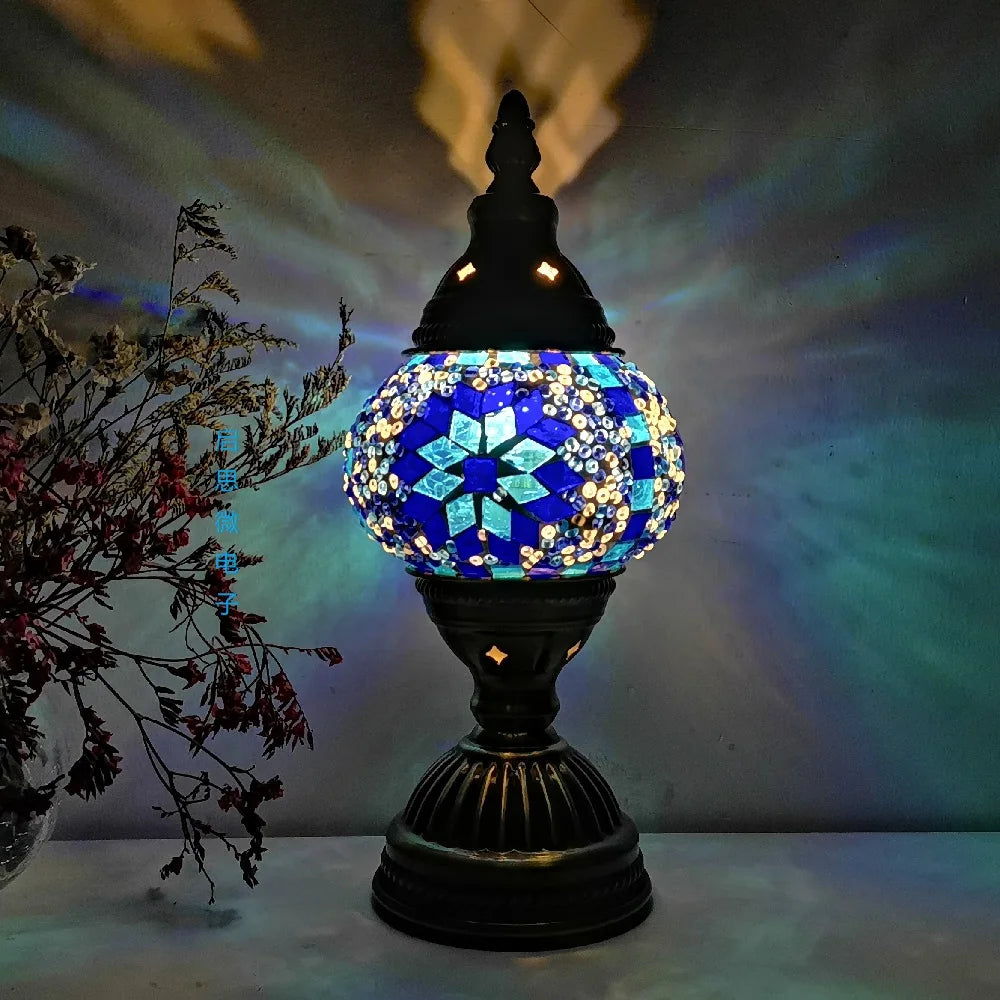 Mosaic Glass Table Lamp