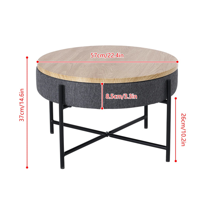 Round Storage Coffee Table