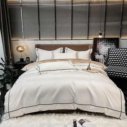Solid Color Egyptian Cotton Bedding Sets