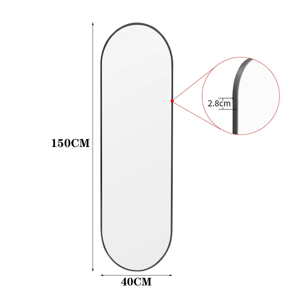 Modern Oval Wall Mirror