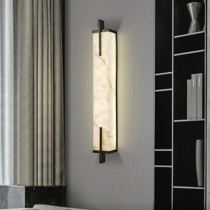 Nordic Minimalist Marble-Style Wall Light