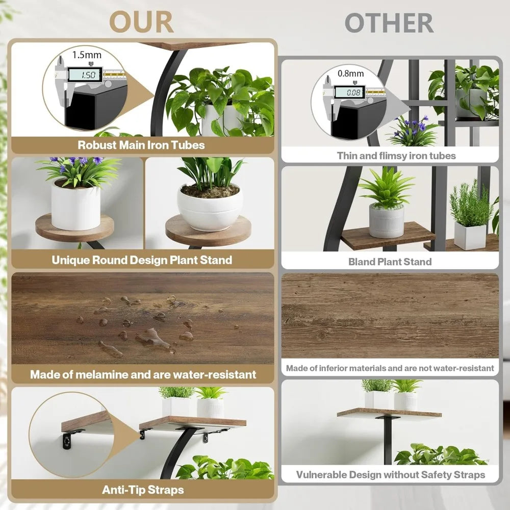 Stand with LED Grow Lights