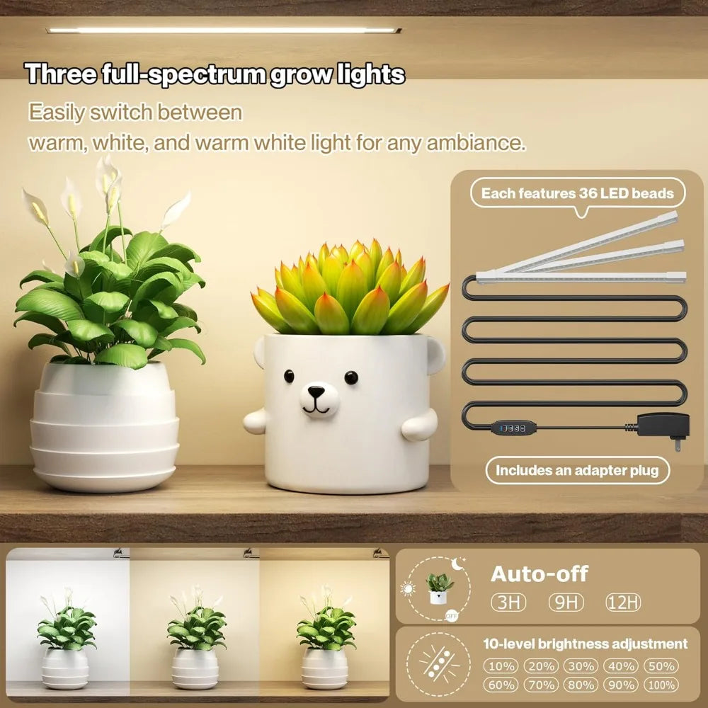 Stand with LED Grow Lights