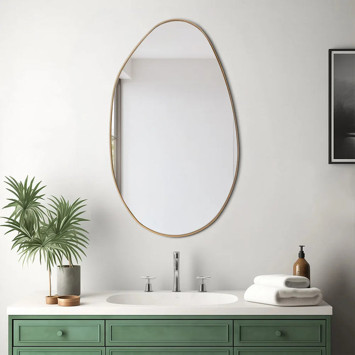 Modern Metal Wall Mirror