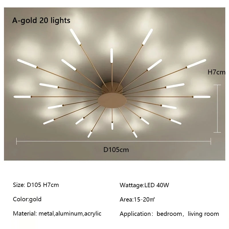 Modern Fireworks LED Light
