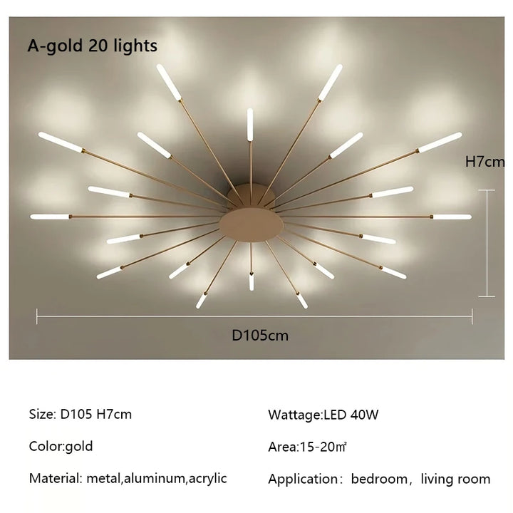 Modern Fireworks LED Light