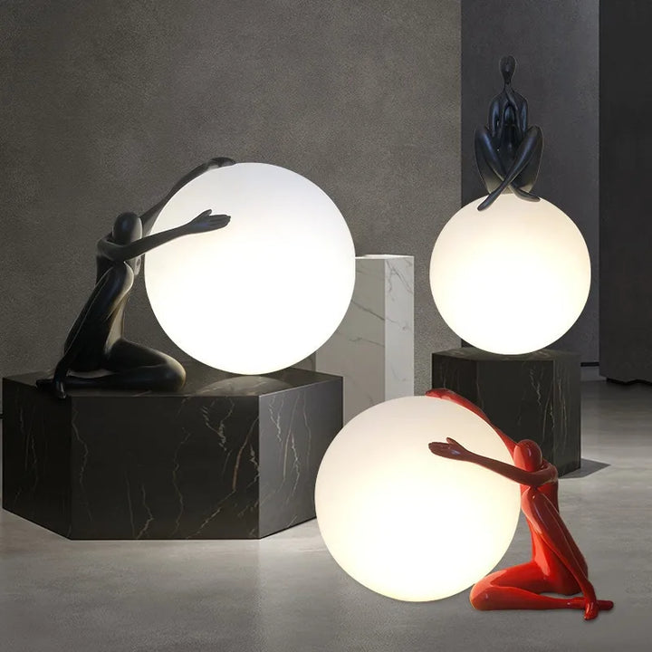 Art Deco Humanoid Table Lamp