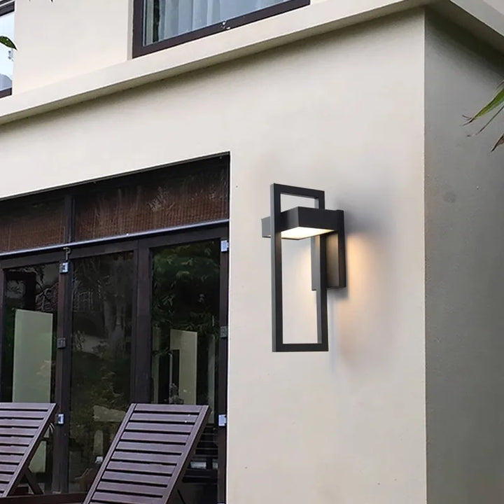 Geometric Outdoor Stainless Steel Wall Lamp
