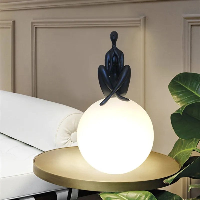 Art Deco Humanoid Table Lamp