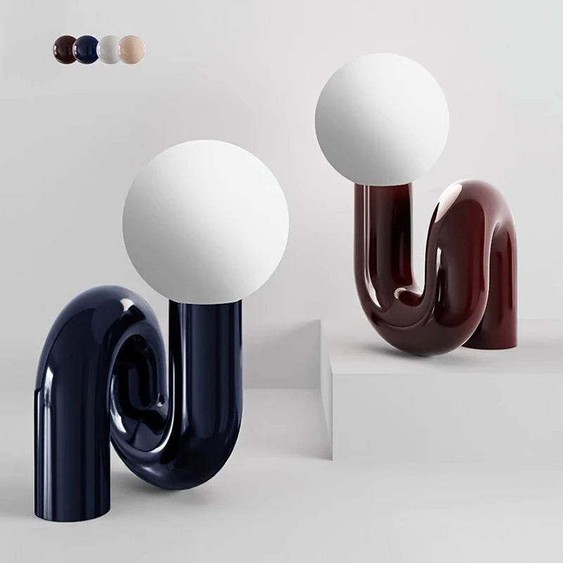 Nordic Postmodern Glass Desk Lamp