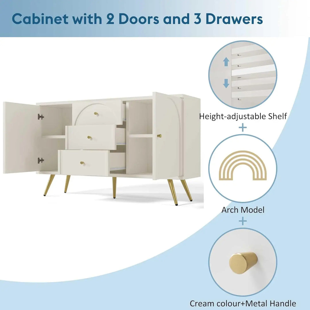 Cream White Sideboard