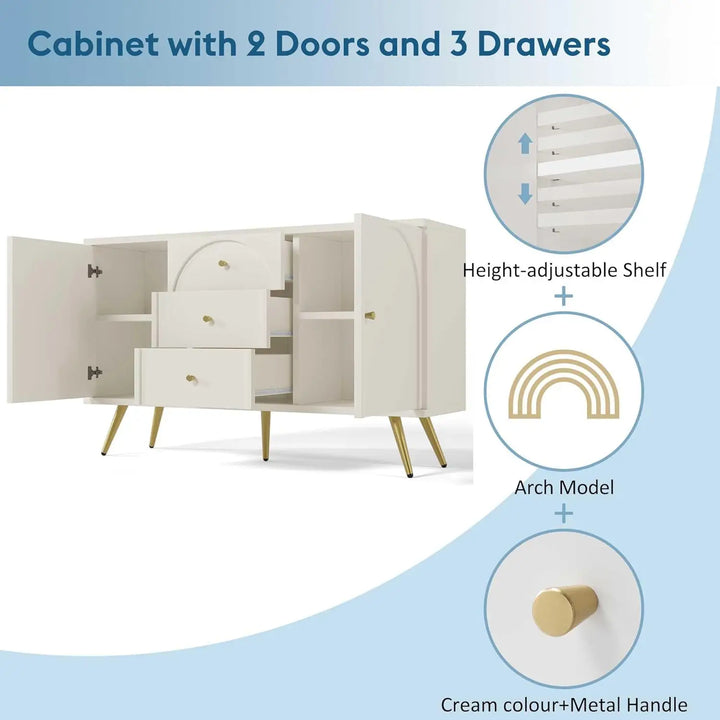 Cream White Sideboard