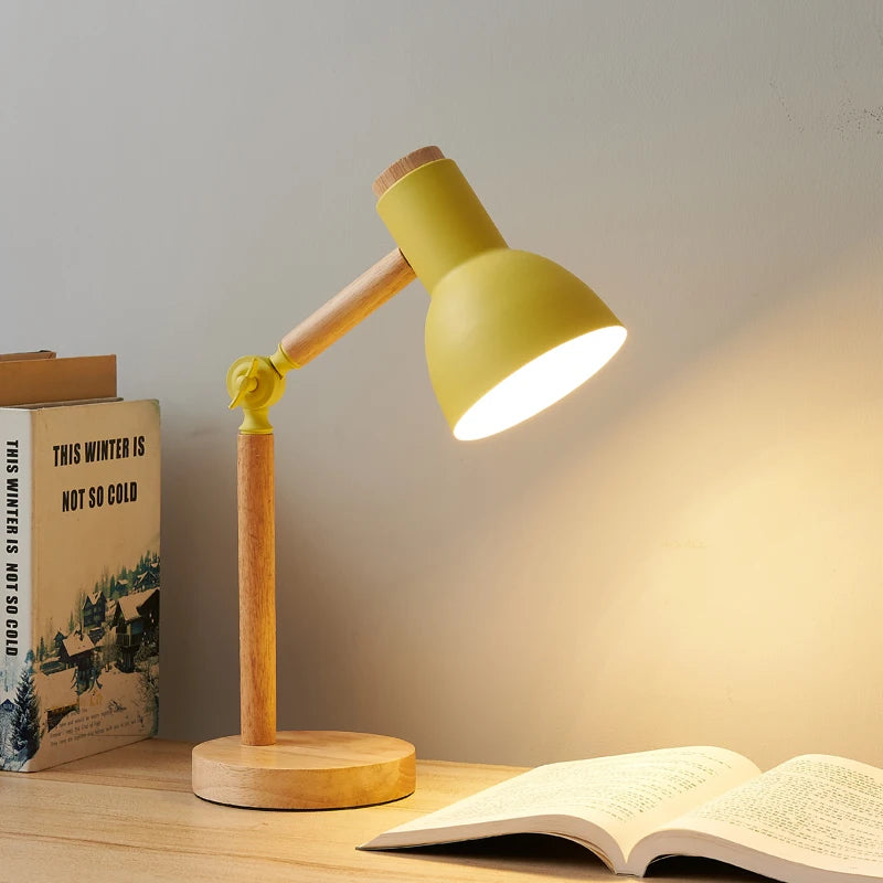 Nordic Wooden Table Lamp