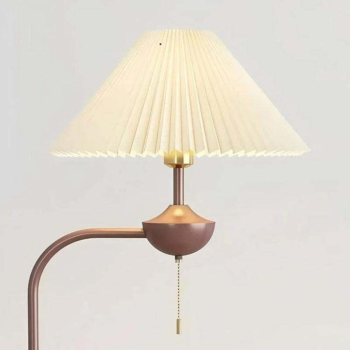 Vintage Pleated Storage Floor Lamp
