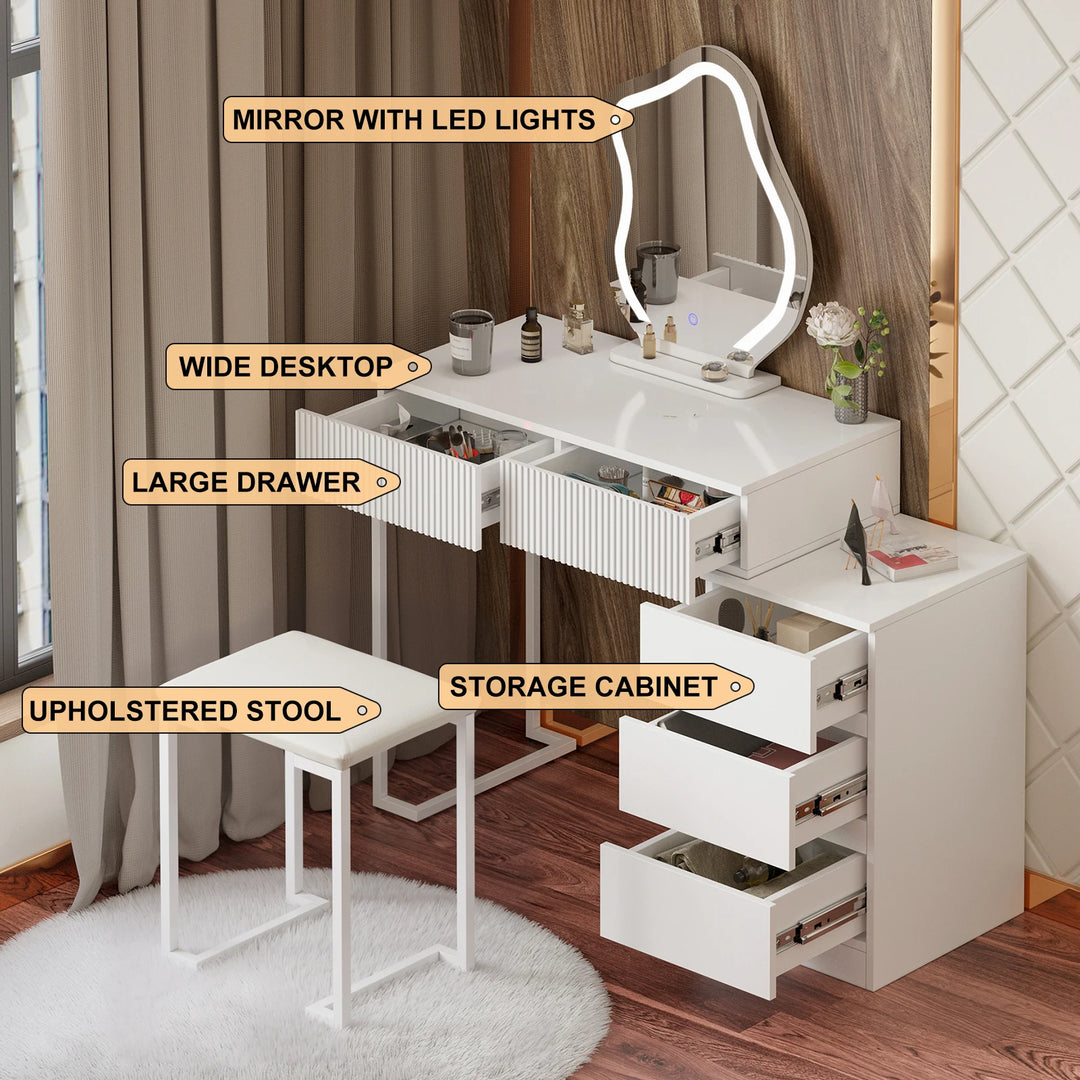 White Dressing Table Set