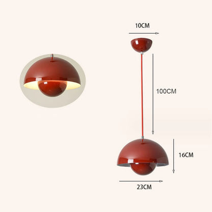 Modern Semicircular Pendant Light
