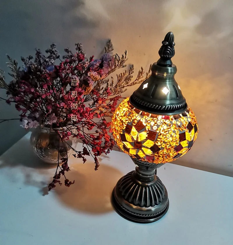 Mosaic Glass Table Lamp