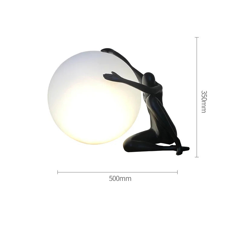 Art Deco Humanoid Table Lamp