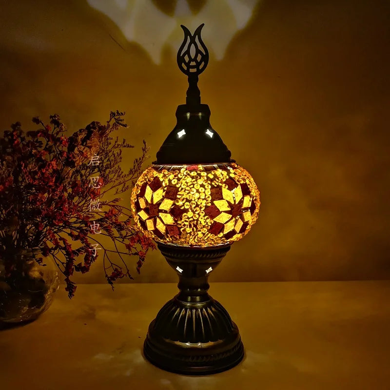 Mosaic Glass Table Lamp