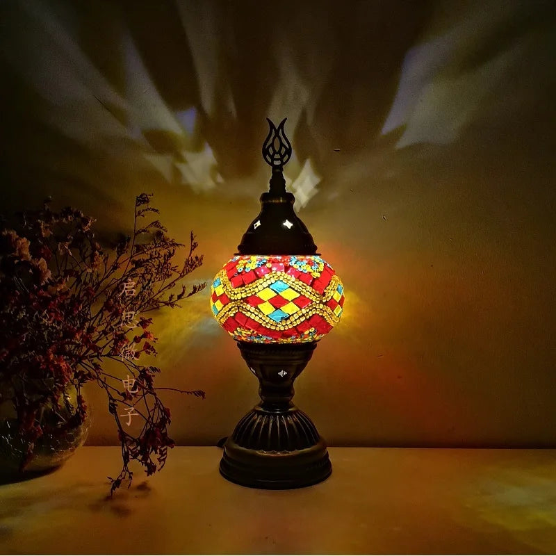 Mosaic Glass Table Lamp