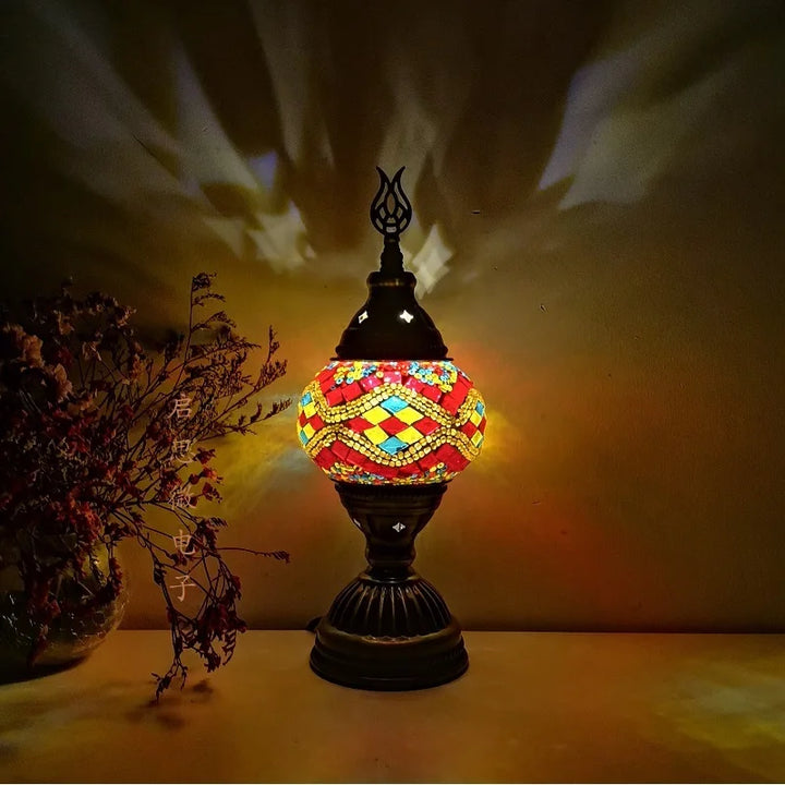 Mosaic Glass Table Lamp