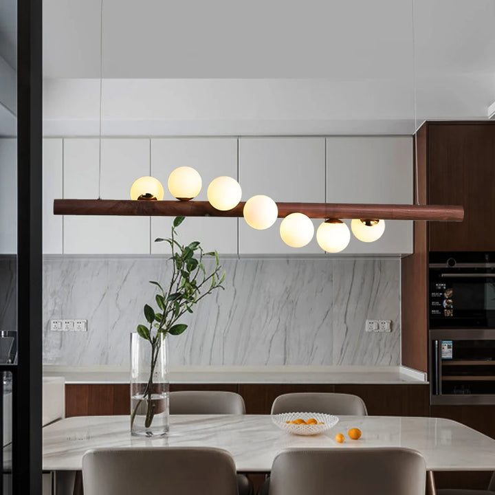 Modern Wooden G9 Chandelier