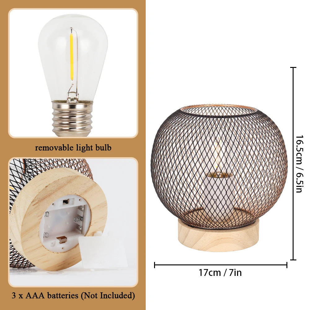 Metal Mesh Lamp Set