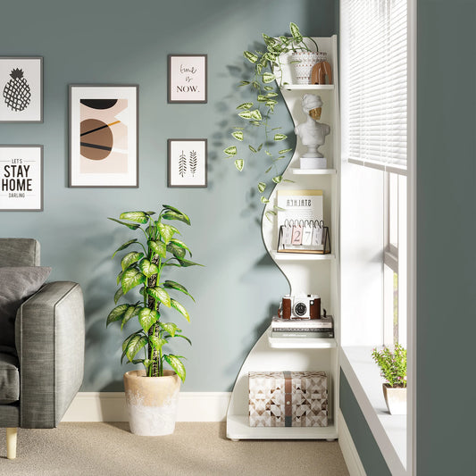 Modern 5-Tier Corner Shelf