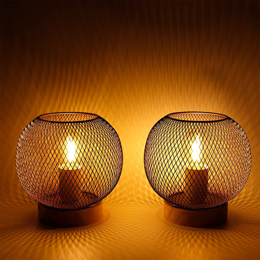 Metal Mesh Lamp Set