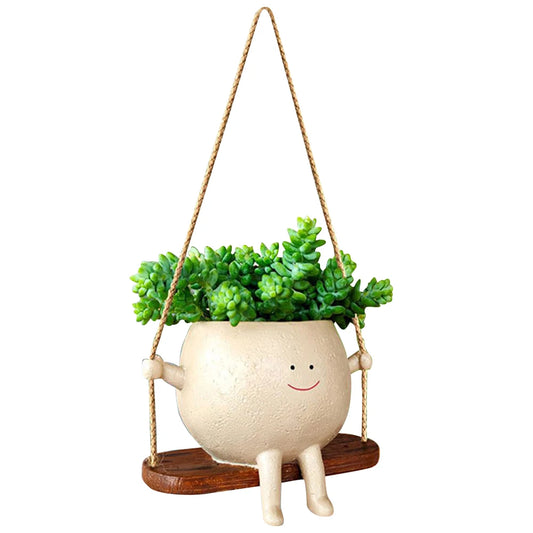 Smiling Face Swing Planter