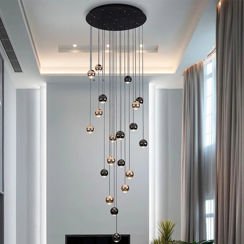 Modern Multi-Head LED Pendant Chandelier