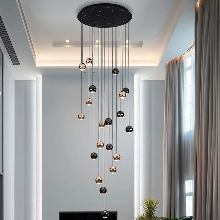Modern Multi-Head LED Pendant Chandelier