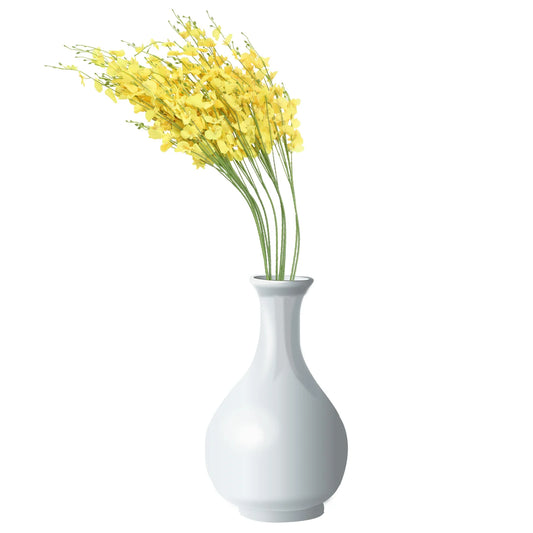 Yellow Artificial Long-Stem Orchids