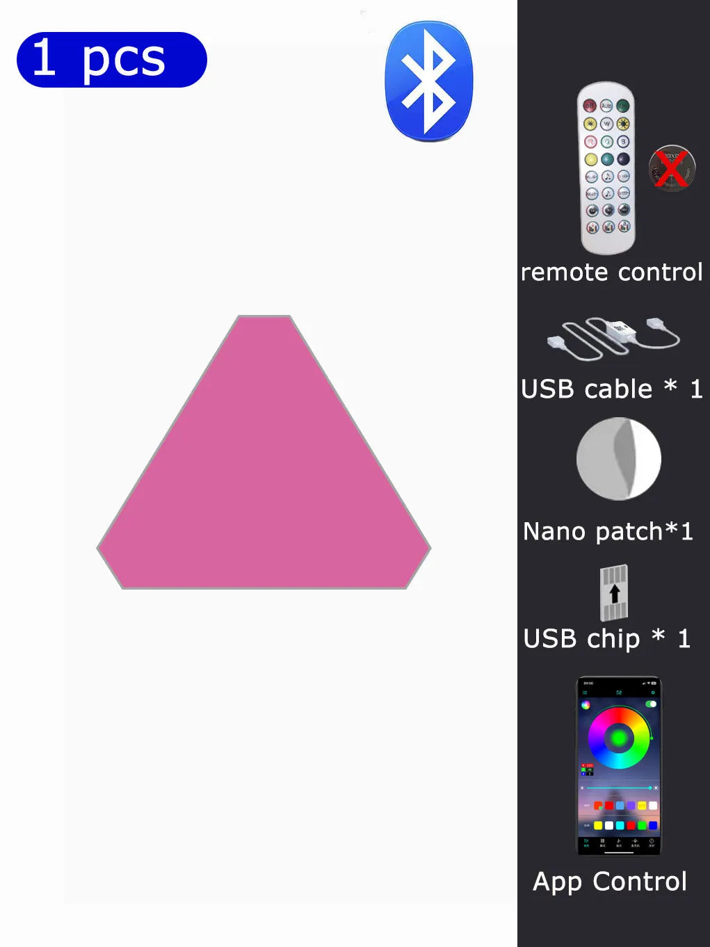 Triangle RGB Wall Lights