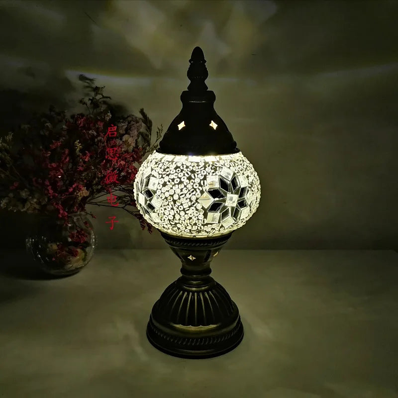 Mosaic Glass Table Lamp