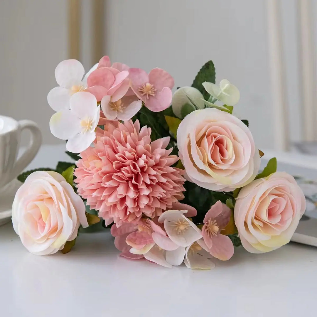 Vintage Silk Rose & Peony Bouquets
