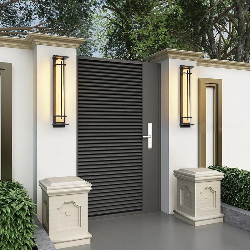 Modern Outdoor Stainless Steel Wall Lamp