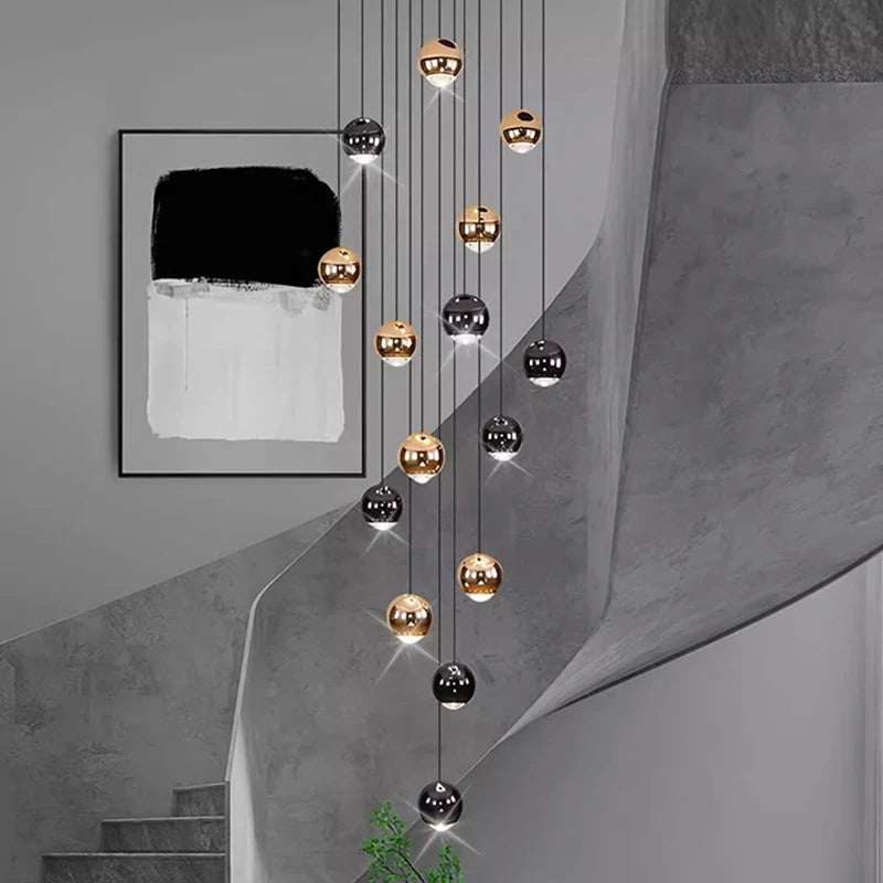 Modern Multi-Head LED Pendant Chandelier