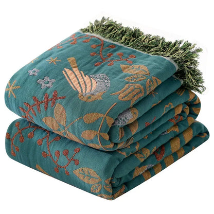 Japanese Cotton Throw Blanket