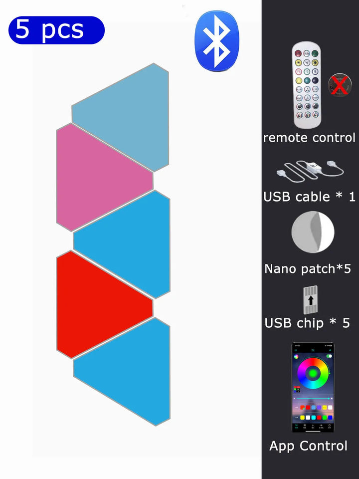 Triangle RGB Wall Lights