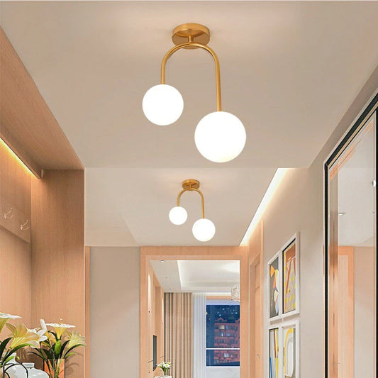 Nordic Glass Ball Ceiling Light