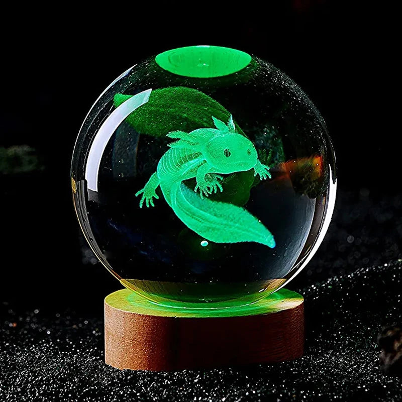 Axolotl Crystal Ball Light
