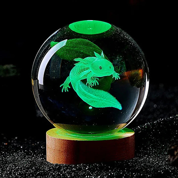 Axolotl Crystal Ball Light