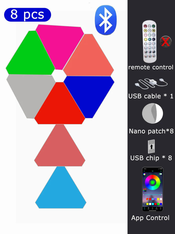 Triangle RGB Wall Lights